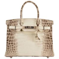 Hermes Birkin 30 Himalaya Crocodile Niloticus Palladium Hardware 2016