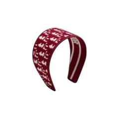 Bracelet en coton rouge D-Oblique