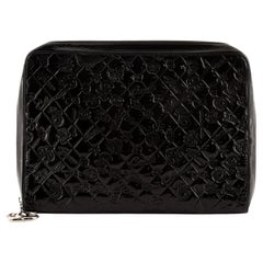 Chanel Lucky Symbols Laptop Case Embossed Quilted Patent