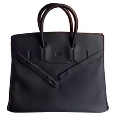 Used Hermès Limited Edition Birkin 25 Shadow Brand New