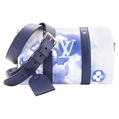 Louis Vuitton, Bags, Louis Vuitton Keepall Bandouliere Xs Duffle Bag Blue  Watercolor M4576