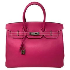 Hermes Birkin Rose Tyrien 35 Bag Candy Bag