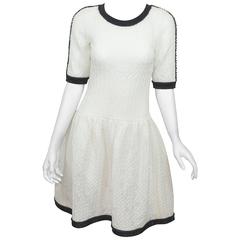 Chanel Quilted Lurex Drop-Waist Dress 12