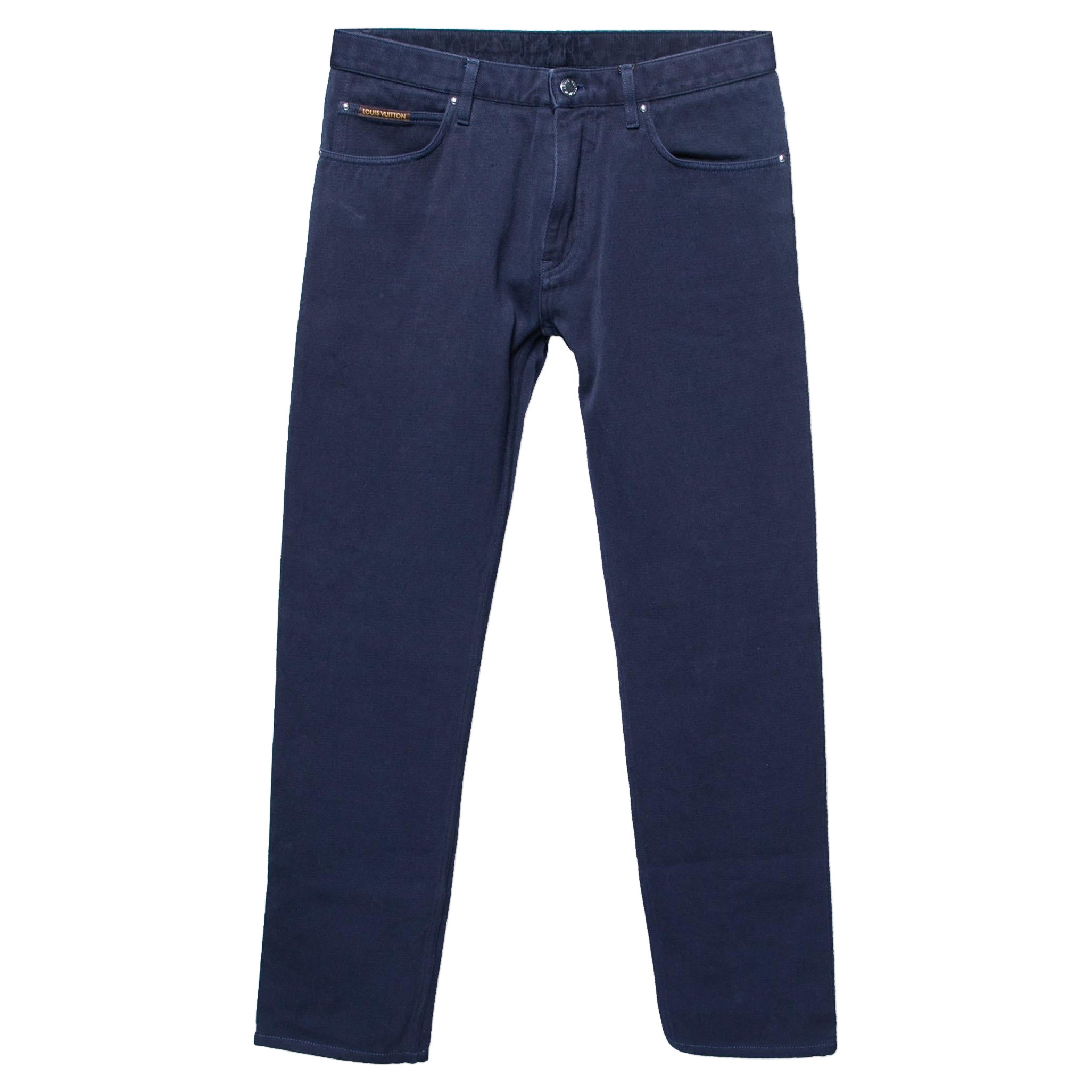 Louis Vuitton Navy Blue Denim Jeans M