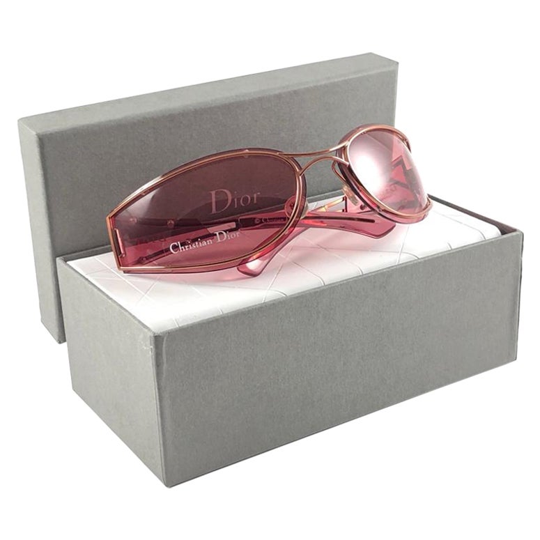 Vintage Christian Dior Trailer Park Wrap Galliano Era Sunglasses Fall 2000 Y2K For Sale