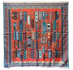 Hermes Colliers de Chiens Silk Scarf 12