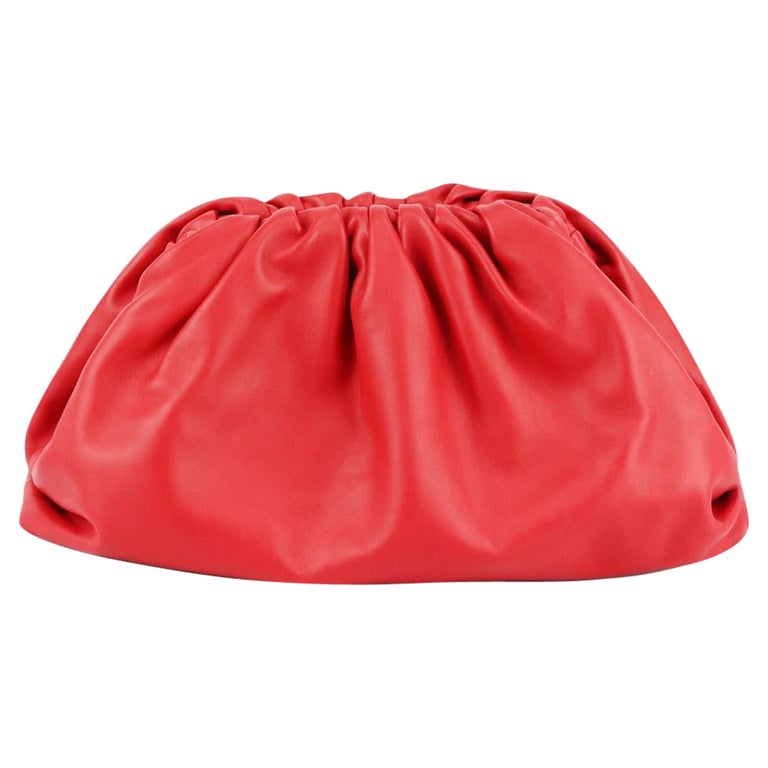 Bottega The Pouch Large Leather Clutch For Sale at 1stDibs