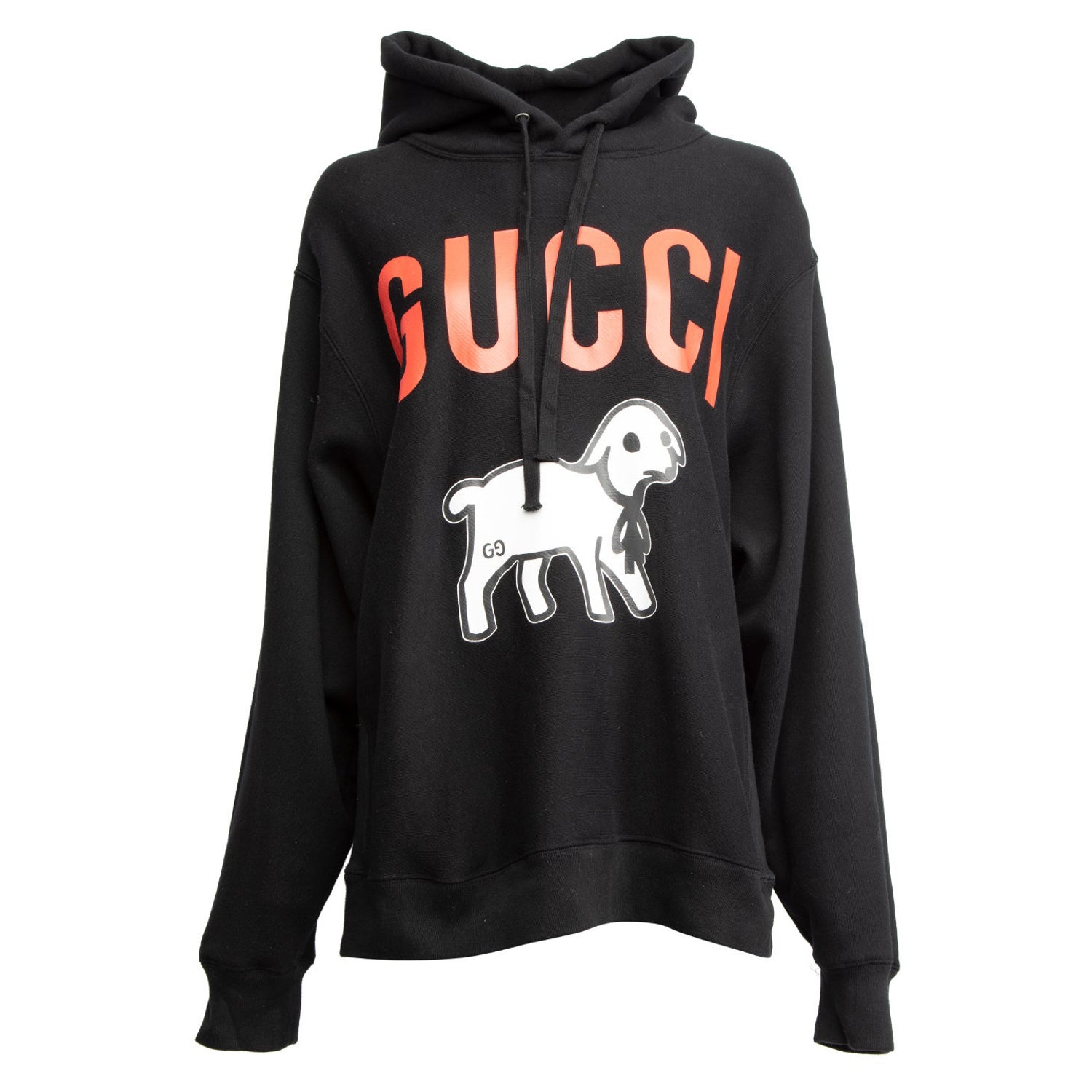 Pre-Loved Gucci Women's Hoodie with Lamb Motif For Sale at 1stDibs