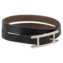 Hermès Behapi Double Tour Leather Bracelet