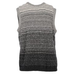 2000s Ungaro shaded grey knitted vest