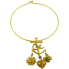 Christian Lacroix Vintage Camarguaise Cross Pendant Necklace