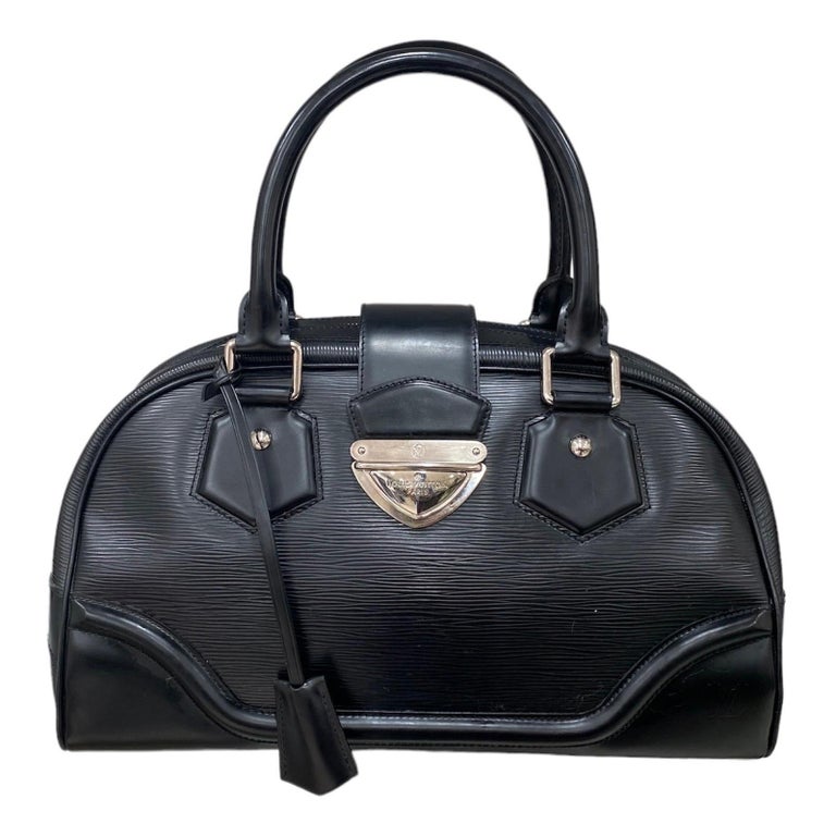 Louis Vuitton Bowling Montaigne MM Black Epi Leather For Sale at 1stDibs
