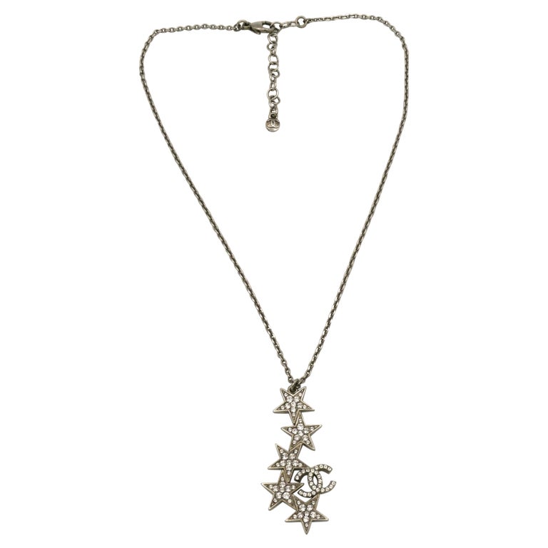CHANEL Jewelled Stars CC Logo Pendant Necklace, Spring 2008 For Sale at  1stDibs