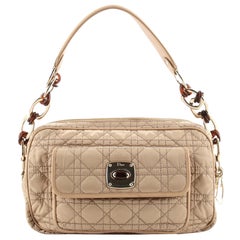 Christian Dior Charming Pocket Shoulder Bag Cannage Quilt Nylon