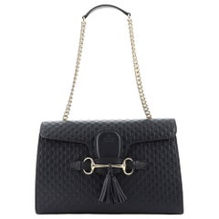 Gucci Emily Chain Flap Bag (Outlet) Microguccissima Medium