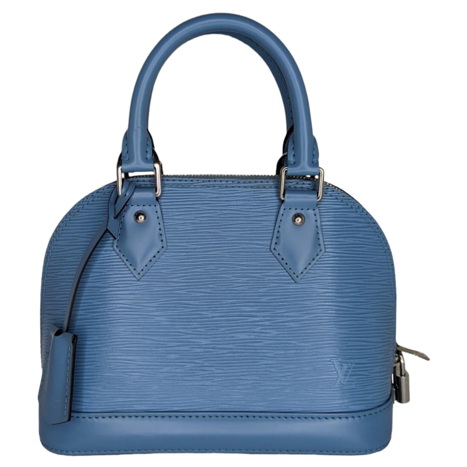 Louis Vuitton Blue Epi Leather Speedy 35 Boston Bag 86lv221s For 