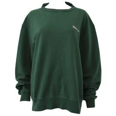 Vetements SS16 Green Reversable Polizei Oversized Sweatshirt Sold Out
