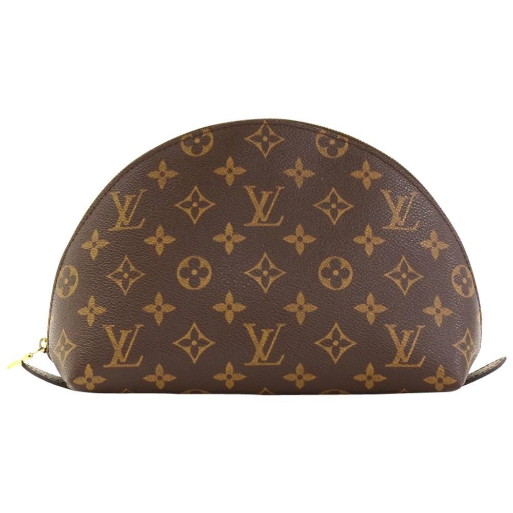 Louis Vuitton Trousse Demi Ronde 23 Monogram Canvas Cosmetic Pouch