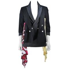 COMME DES GARCONS Deconstructed Double Breasted Double Jacket with Bag Pockets M 10