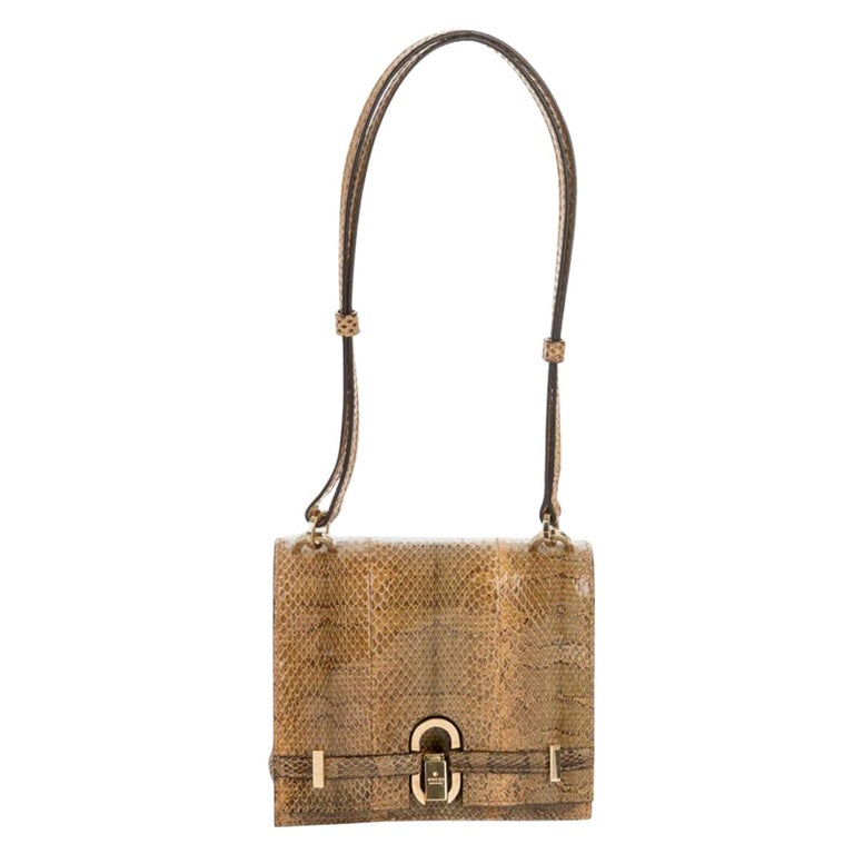 Sac Bandoulière Falor En Cuir Avec Détails Dorés - Style Italien, Occasion