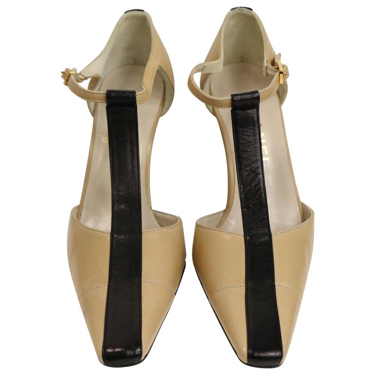 slingback chanel bicolor