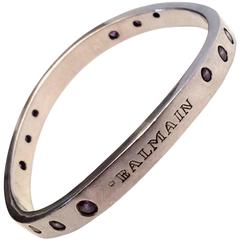 Balmain Sterling Silver and Amethyst Bracelet 4