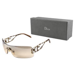 Vintage Christian Dior Fire Wrap Galliano Era Sunglasses Fall 2000 Y2K
