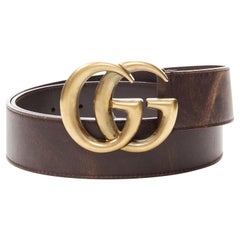 Gucci Black Leather Round Silver Buckle Belt 30 – Palm Beach Vintage