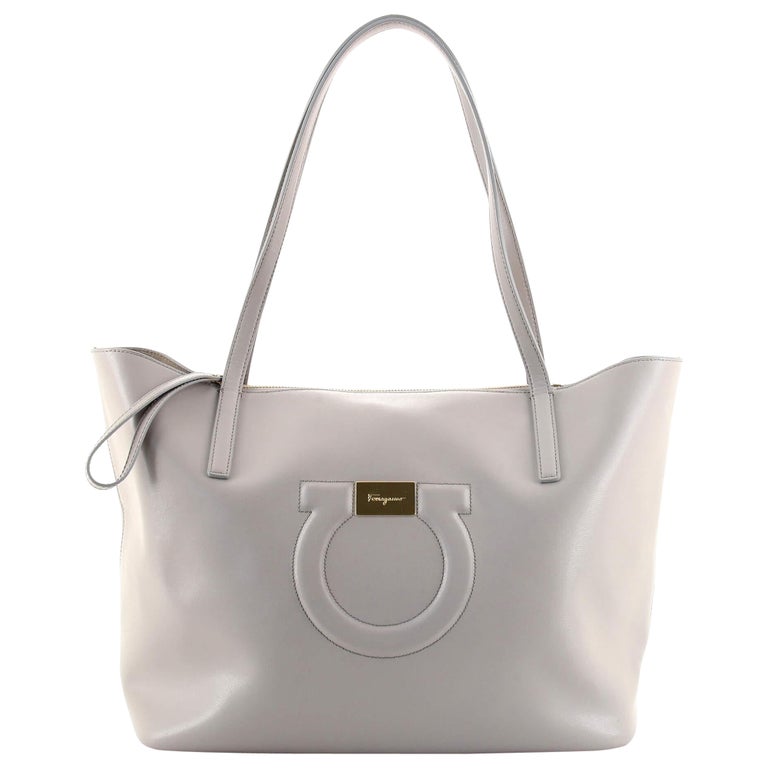 Salvatore Ferragamo City Tote Leather Medium For Sale at 1stDibs