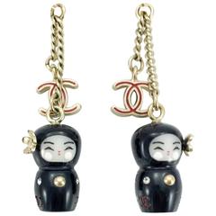Chanel Chinese Doll and Logo Earrings (Paris - Shanghai Collection) - 2010
