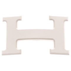 Brand new Hermes Constance 5382 in matt silver PVD Belt Buckle !