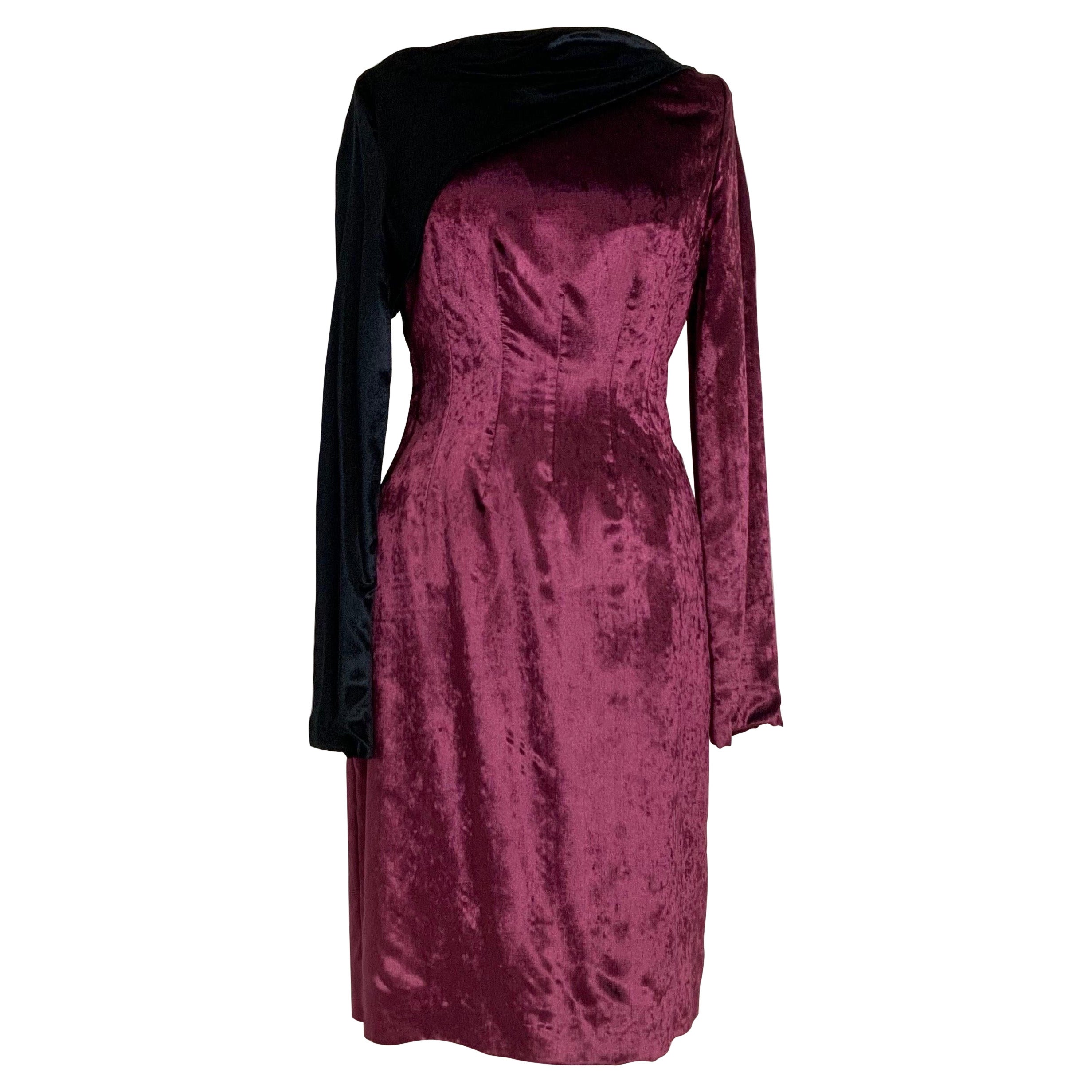 Krizia vintage velvet dress For Sale