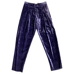 Krizia Retro velvet pants