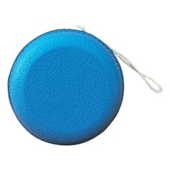 Exceptional Hermès Yo-Yo Yoyo Toy in Blue Leather 