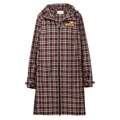 Gucci Embellished Plaid Coat  IT40