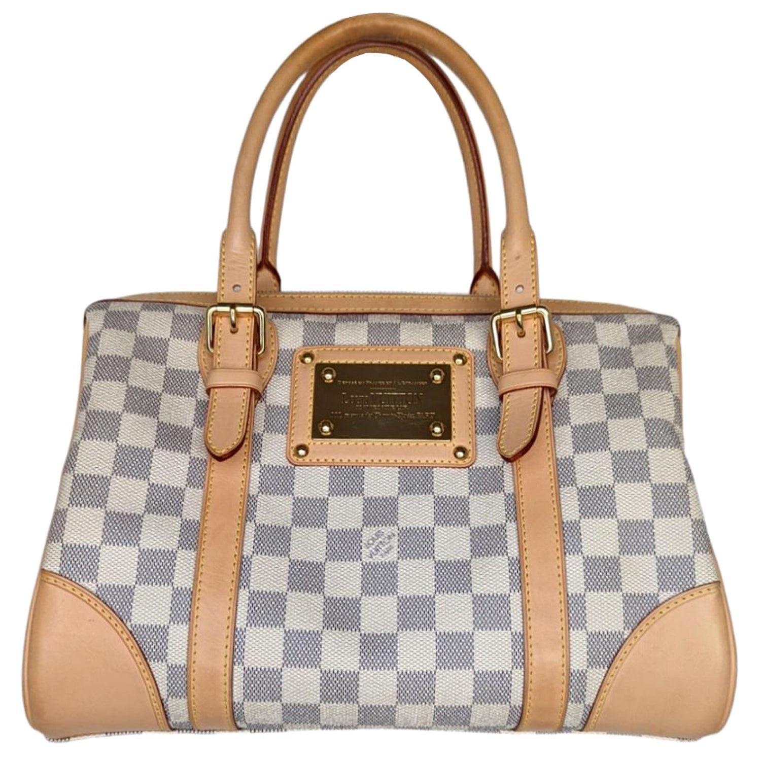 Louis Vuitton Damier Azur Berkeley Satchel at 1stDibs  louis vuitton  berkeley damier azur, lv berkeley monogram, louis vuitton damier ebene  berkeley