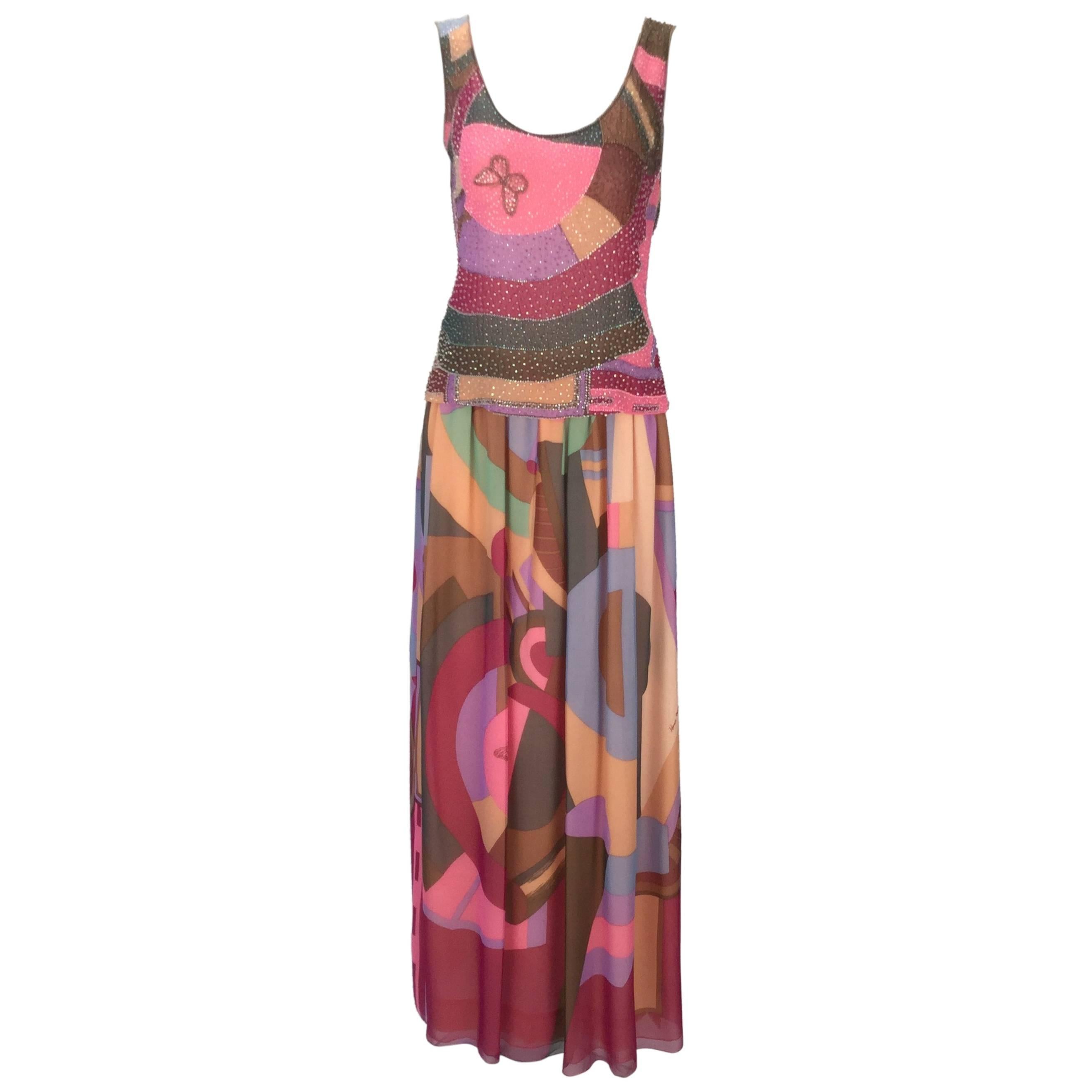 80s Hanae Mori Silk Multicolored Butterfly Print Three Piece Skirt Ensemble For Sale