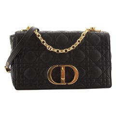 Christian Dior Caro Bag Cannage Quilt Calfskin Medium