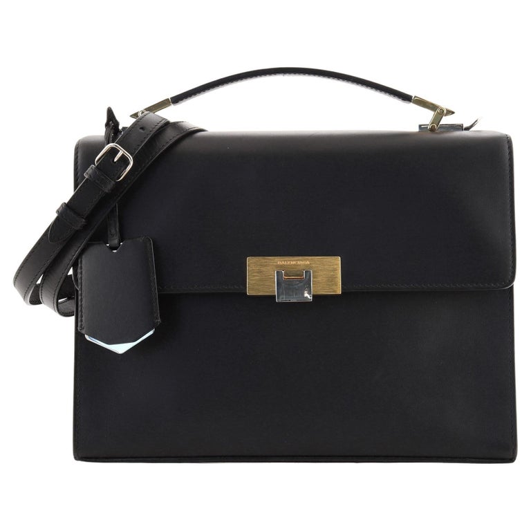 Balenciaga Le Dix Convertible Top Handle Bag Leather For Sale at 1stDibs
