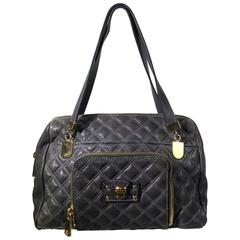 Marc Jacobs Grey Quilted Leather Handbag