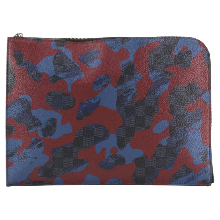 Louis Vuitton Pochette Jour Limited Edition Camouflage Damier Cobalt GM