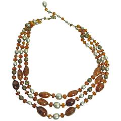 Miriam Haskell Triple Strand Choker 6