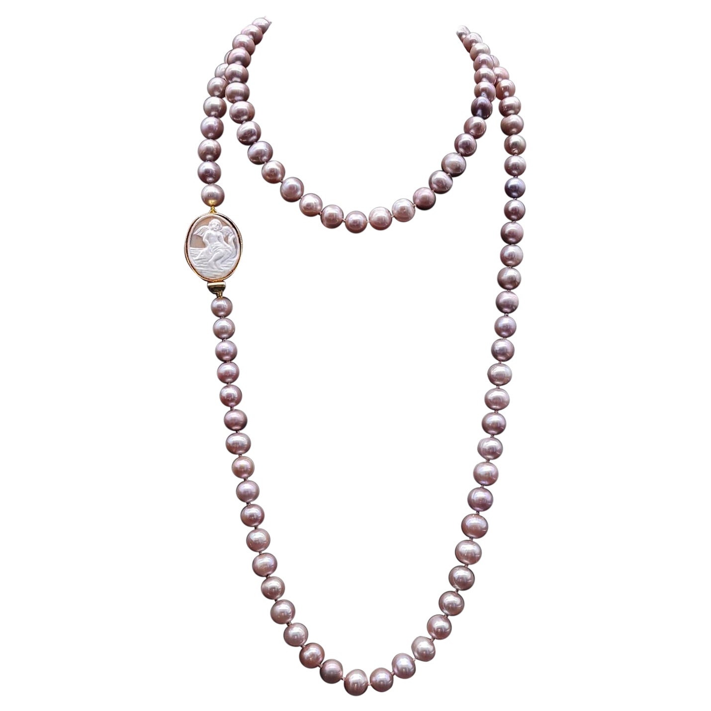 A.Jeschel Spectacular Angelskin pink freshwater Pearl necklace.