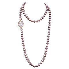 A.Jeschel Spectacular Angelskin pink freshwater Pearl necklace.