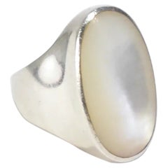 Mother of Pearl Statement Ring