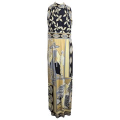 Paganne Art Deco Print Gown