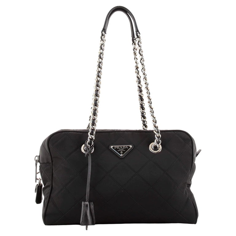 Prada Camera Bag Quilted Tessuto Medium at 1stDibs