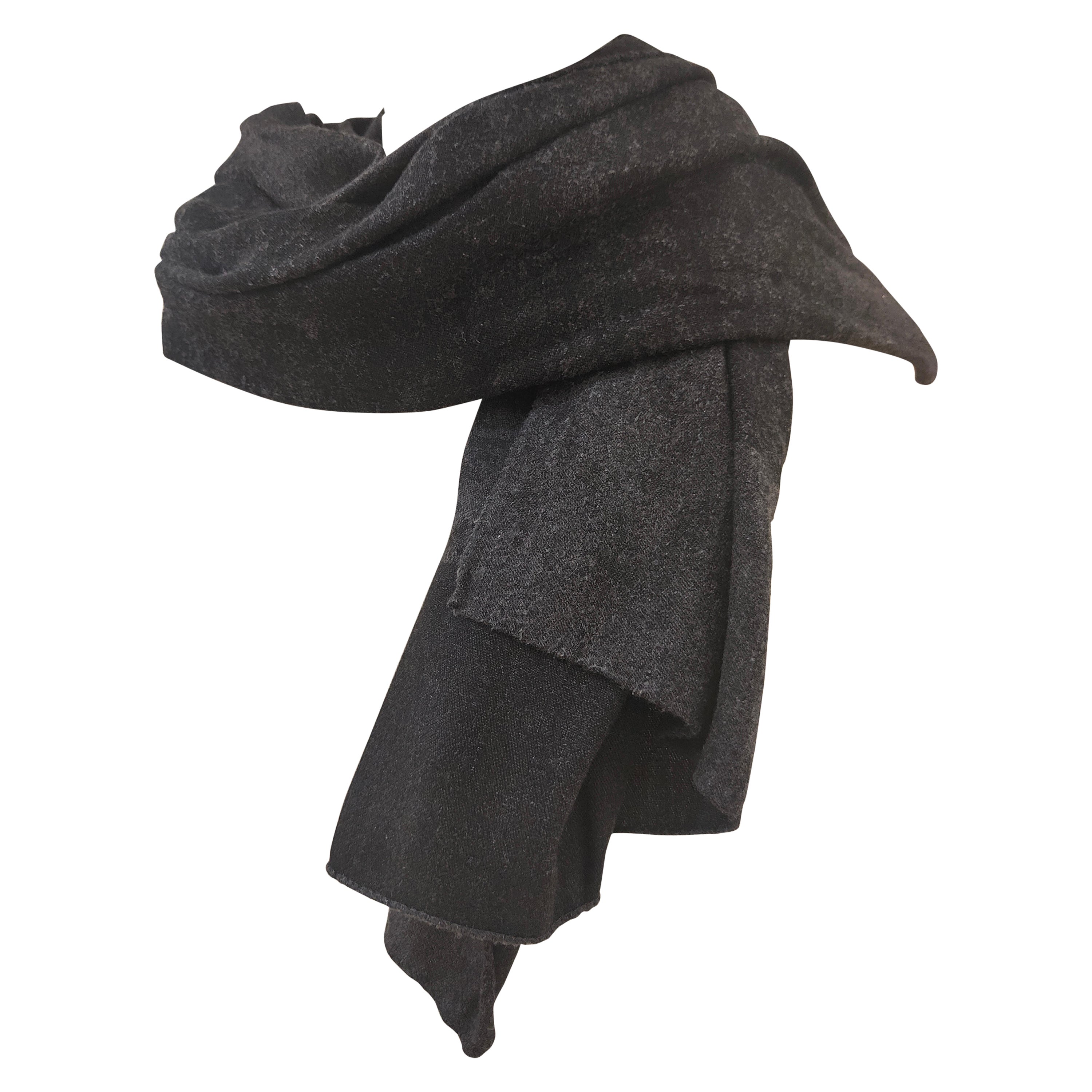 Balenciaga wool grey scarf For Sale at 1stDibs