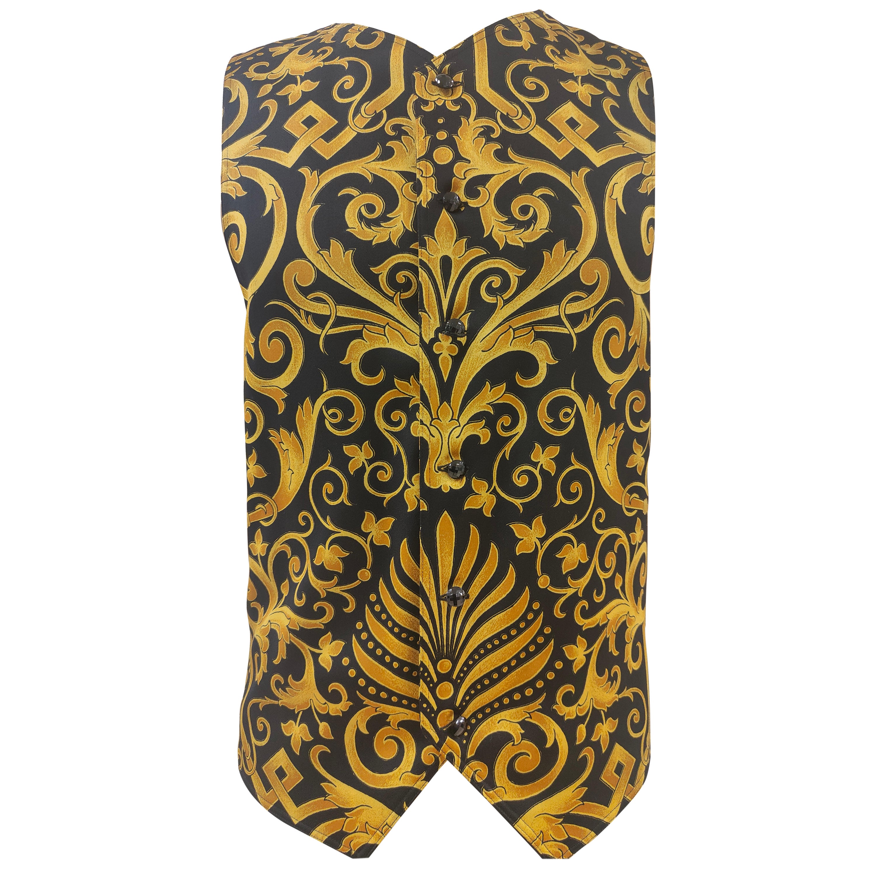 Gianni Versace Black Gold vest For Sale
