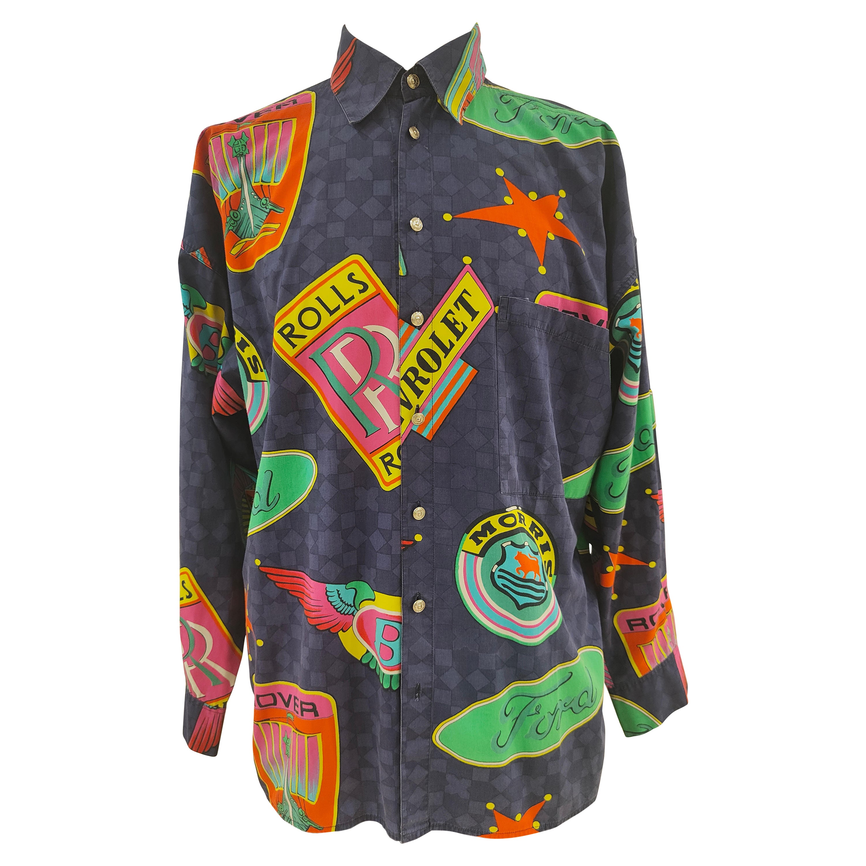 Versace Jeans Couture multicolored shirt For Sale